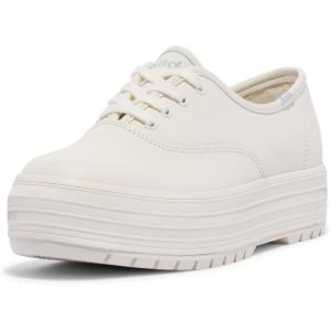 image:imageKeds Womens The Platform LugWhite Leather