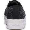 image:imageKeds Womens Point Lace Up SneakersBlack Glitter
