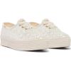 image:imageKeds Womens Point Lace Up SneakersCream Glitter