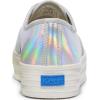 image:imageKeds Womens Point Lace Up SneakersSilver Iridescent Leather