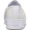 image:imageKeds Womens Point Lace Up SneakersWhite Glitter