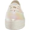 image:imageKeds Womens Point Lace Up SneakersWhite Pearlized Textile