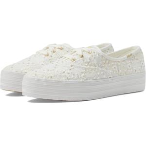 image:imageKeds Womens Point Lace Up SneakersCream Lace Celebrations