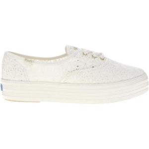 image:imageKeds Womens Point Lace Up SneakersEgret Eyelet