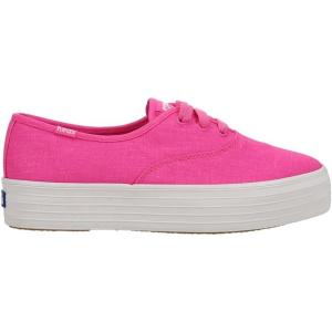 image:imageKeds Womens Point Lace Up SneakersFuchsia Linen