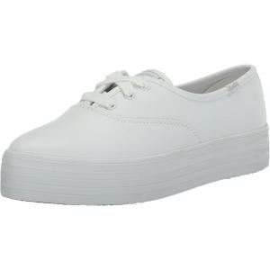 image:imageKeds Womens Point Lace Up SneakersWhite Leather