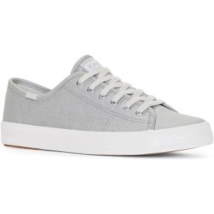 image:imageKeds Womens Kickstart Lace Up SneakerSilver Metallic Canvas