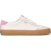 image:imageKeds Womens Jump Kick TToe Lace UpSnow WhiteHot Pink LeatherSuede