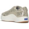 image:imageKeds Womens Park Lace Up SneakersGold Metallic Snake Foil Suede