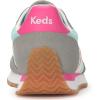 image:imageKeds Womens Rena Lace Up SneakerGreyMintNeon Pink MeshSuede