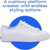 image:imageKeds Womens Triple Kick SneakerWhite Canvas