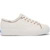 image:imageKeds Womens Triple Kick SneakerWhiteRose Gold Leather