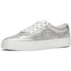 Silver Distressed Metallic Leather