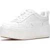 White Perforated Leather