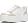 White/Beige Leather