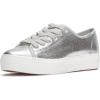 Silver Metallic Leather