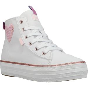 image:imageKeds Courtney Hook amp Loop SneakerWhite Canvas WSequin Heart