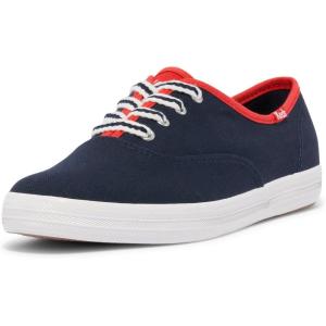 image:imageKeds Womens Champion Seasonal LaceUp Fashion SneakerNavyRed Varsity Canvas