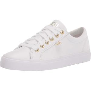 image:imageKeds Womens Jump Kick Lace UpWhite Gold Leather