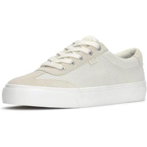 image:imageKeds Womens Jump Kick TToe Fashion SneakerCreamTaupe LeatherSuede