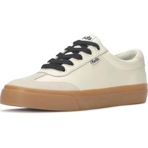 image:imageKeds Womens Jump Kick TToe Fashion SneakerEgretTaupe LeatherSuede