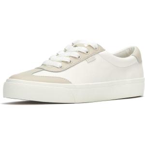 image:imageKeds Womens Jump Kick TToe Fashion SneakerSnow WhiteOatmeal Leather