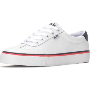 image:imageKeds Womens Jump Kick TToe Fashion SneakerWhiteNavyRed Perf Leather