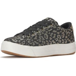 image:imageKeds Womens Park Lace Up SneakersBlackGold Jacquard