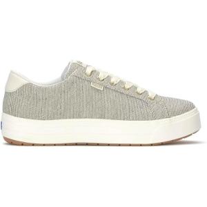 image:imageKeds Womens Park Lace Up SneakersSnow WhiteOatmeal Seed Stripe