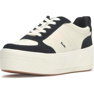 image:imageKeds Womens Skyler II LaceupEgretBlack LeatherSuede