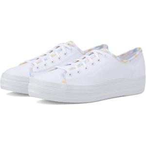 image:imageKeds Womens Triple Kick SneakerWhiteMulti Gingham Binding