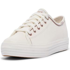 image:imageKeds Womens Triple Kick SneakerWhiteRose Gold Leather