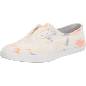 image:imageKeds Womens Chillax Slip On SneakerWhitePeach Splatter