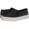 image:imageKeds Womens Double Decker Canvas Houndstooth Slip On Sneakers Shoes Casual  BlackBlack Emboss Leather