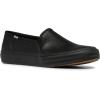 image:imageKeds Womens Double Decker Canvas Houndstooth Slip On Sneakers Shoes Casual  BlackBlackBlack Leather