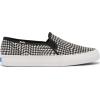 image:imageKeds Womens Double Decker Canvas Houndstooth Slip On Sneakers Shoes Casual  BlackBlackWhite Houndstooth Canvas
