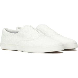 image:imageKeds Womens Champion Round Toe Slip On Fashion SneakerSnow White Eyelet