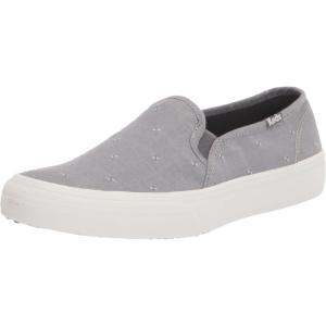 image:imageKeds Womens Double Decker Canvas Houndstooth Slip On Sneakers Shoes Casual  BlackDark Grey