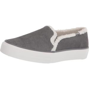 image:imageKeds Womens Double Decker Canvas Houndstooth Slip On Sneakers Shoes Casual  BlackGrey