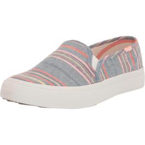image:imageKeds Womens Double Decker Canvas Houndstooth Slip On Sneakers Shoes Casual  BlackNavyMulti Canvas