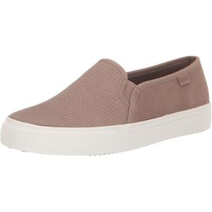 image:imageKeds Womens Double Decker Canvas Houndstooth Slip On Sneakers Shoes Casual  BlackTan Houndstooth Suede