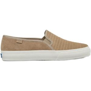 image:imageKeds Womens Double Decker Canvas Houndstooth Slip On Sneakers Shoes Casual  BlackTaupe Suede