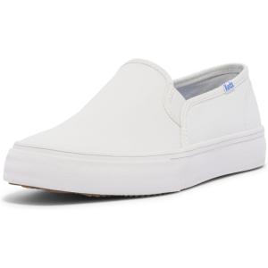 image:imageKeds Womens Double Decker Canvas Houndstooth Slip On Sneakers Shoes Casual  BlackWhite Leather