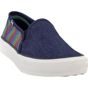 image:imageKeds Womens Double Decker Canvas Houndstooth Slip On Sneakers Shoes Casual  BlackNavy Multi