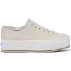 image:imageKeds Womens Triple Up Lace Up SneakerGrey Bottom Foxing Stripe