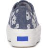 image:imageKeds Womens Triple Up Lace Up SneakerLight Blue Floral Canvas