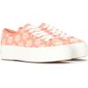 image:imageKeds Womens Triple Up Lace Up SneakerNeon Coral Floral Canvas