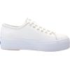 image:imageKeds Womens Triple Up Lace Up SneakerWhiteGold Piping