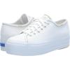 image:imageKeds Womens Triple Up Lace Up SneakerWhiteGold Piping