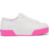 image:imageKeds Womens Triple Up Lace Up SneakerWhitePink Bumper Foxing Stripe